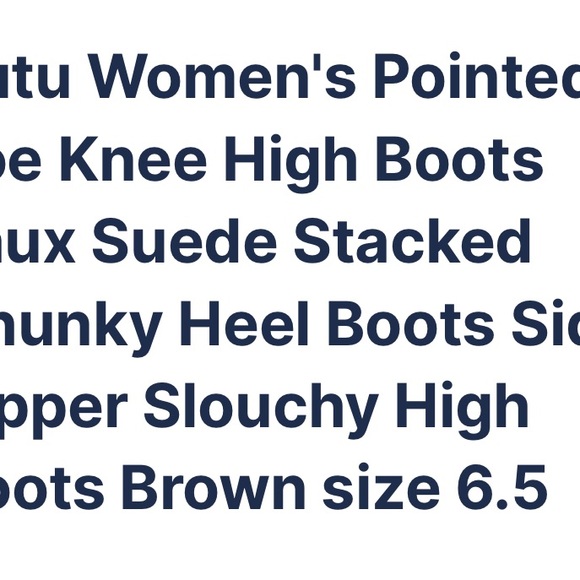 Faux suede high boots - Picture 3 of 6